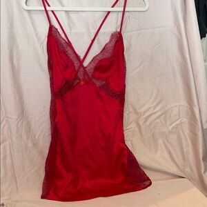 Victoria's Secret Red Lace Chemise